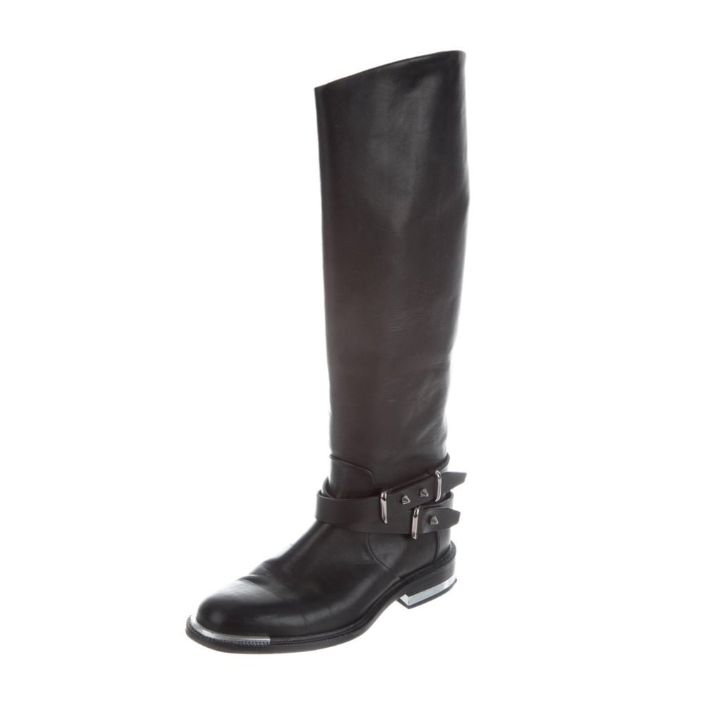 BARBARA BUI Leather Round-Toe Knee-High Boots